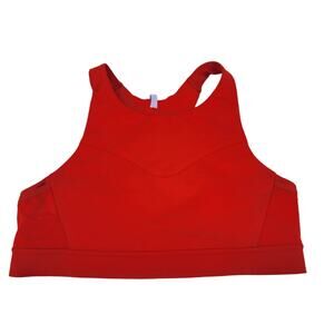 Brooks Run it All 2.0 Red Cross Back Medium Impact Sports Bra Size 38B